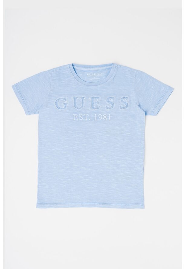 Тениска с овално деколте и лого GUESS