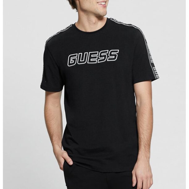 Тениска с овално деколте и лого GUESS