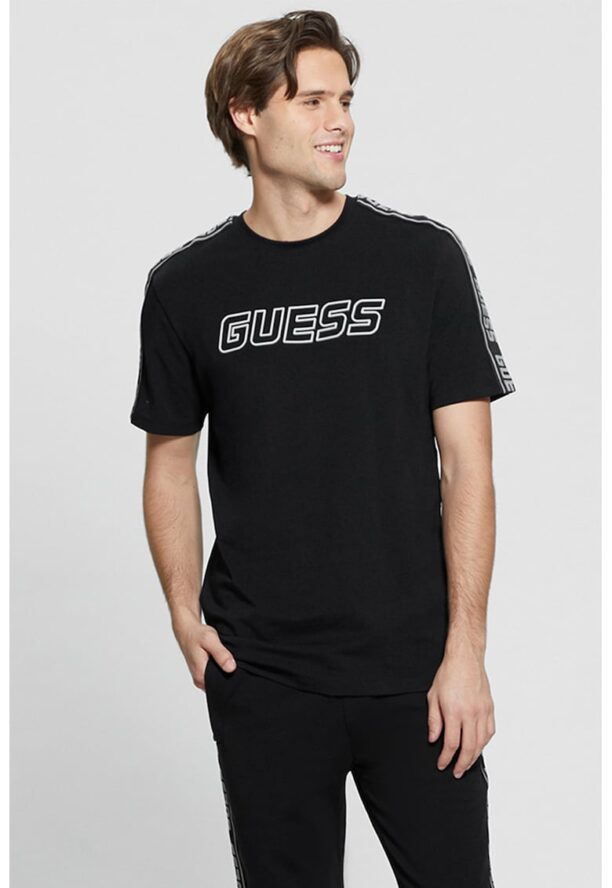 Тениска с овално деколте и лого GUESS