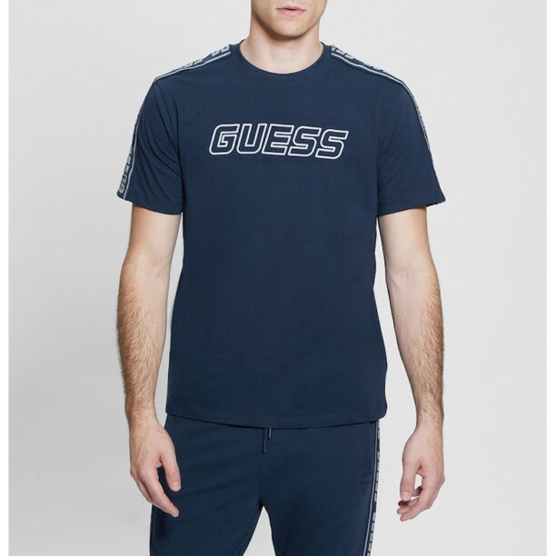 Тениска с овално деколте и лого GUESS