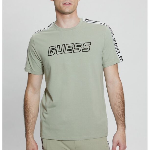 Тениска с овално деколте и лого GUESS