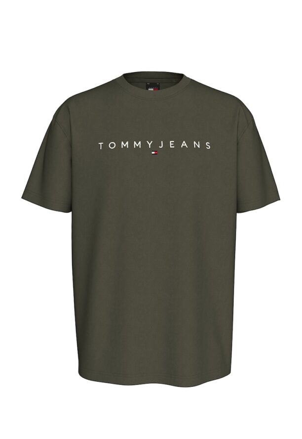 Тениска с овално деколте и лого Tommy Jeans