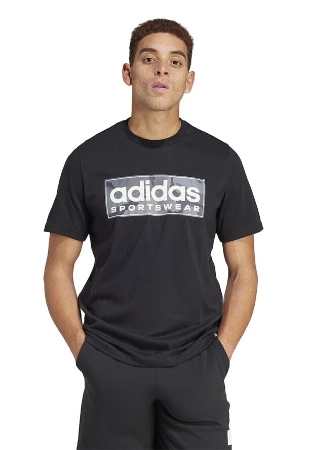 Тениска с овално деколте и лого adidas Sportswear