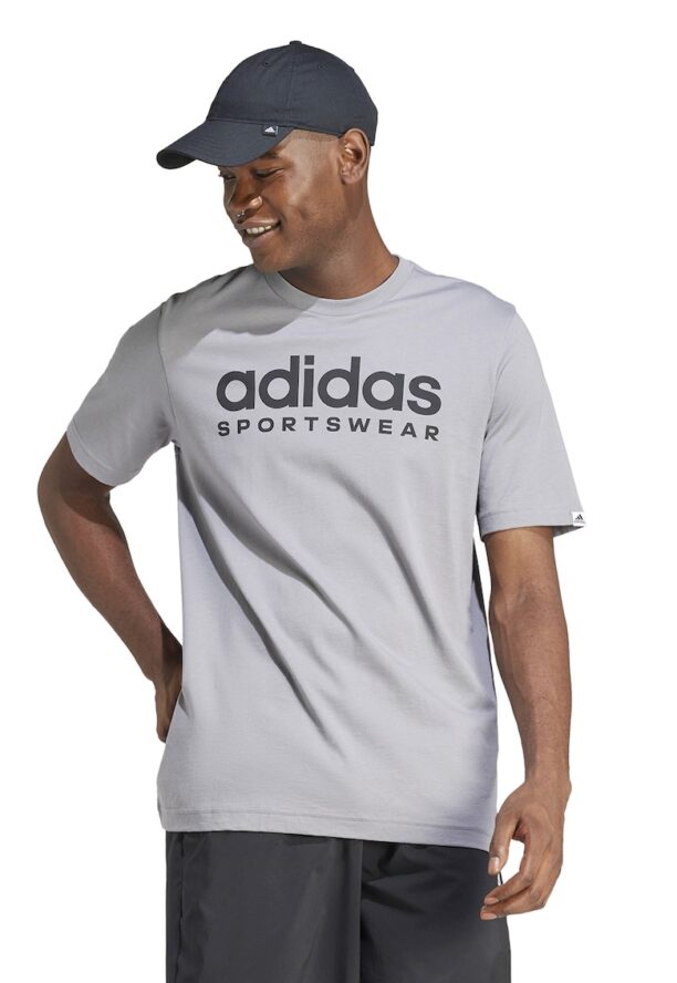 Тениска с овално деколте и лого adidas Sportswear