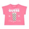 Тениска с органичен памук с лого GUESS