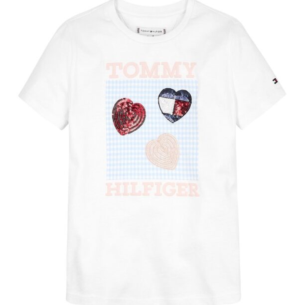 Тениска с пайети Tommy Hilfiger