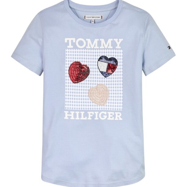 Тениска с пайети Tommy Hilfiger