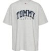 Тениска със свободна кройка и паднали ръкави Tommy Jeans