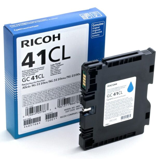 Тонер касета за Ricoh Aficio SG 2100 n/SG 3100 snw/SG 3110 dn/SG 7100 dn - Cyan - 405766 - Ricoh GC41CL