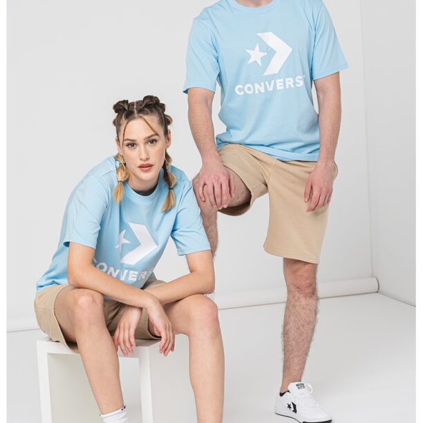 Унисекс тениска с лого Converse