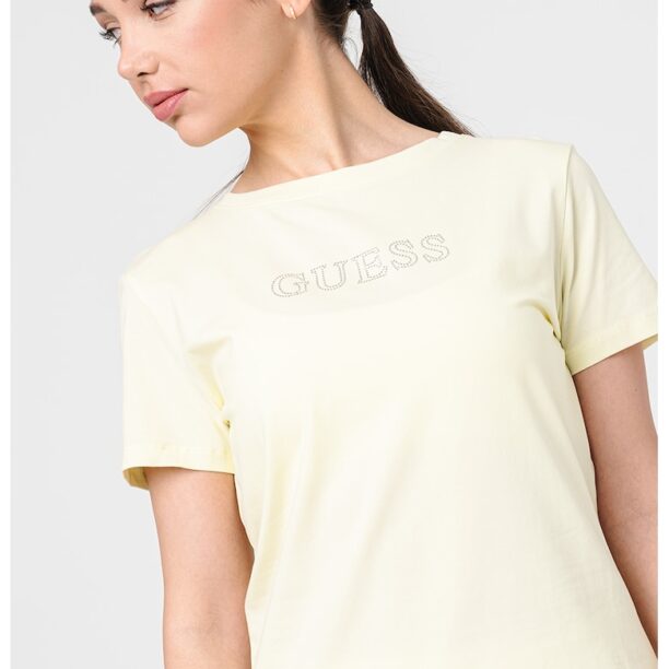 Фитнес тениска с лого GUESS