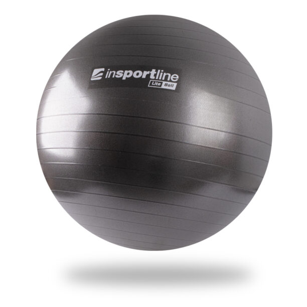 Фитнес топка inSPORTline Lite Ball 55 см - Черен на ниска цена