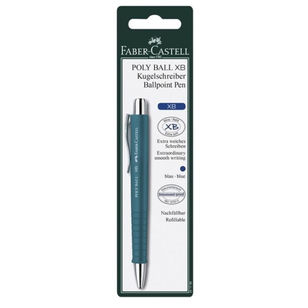 Химикалка Faber-Castell Poly Ball XB цветове асорти