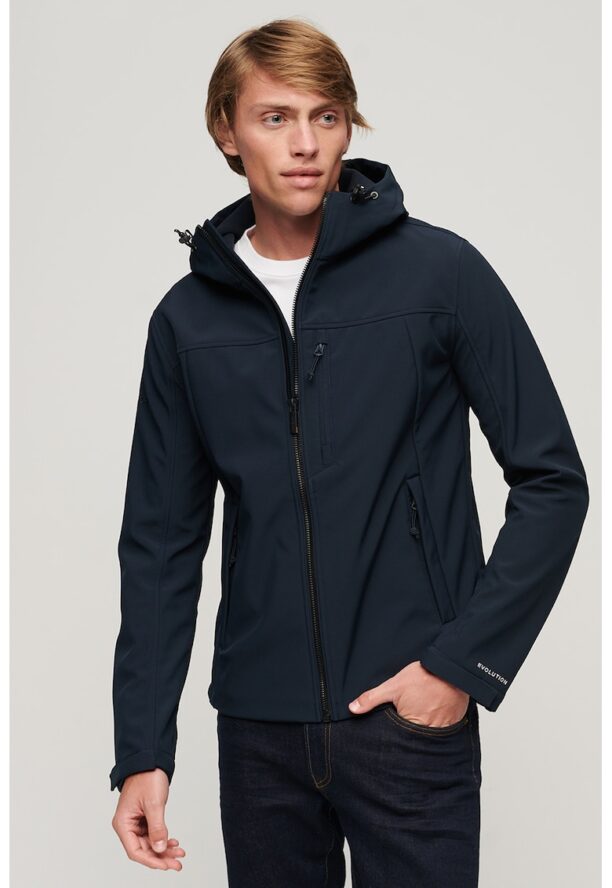 Яке Softshell с качулка и лого SUPERDRY