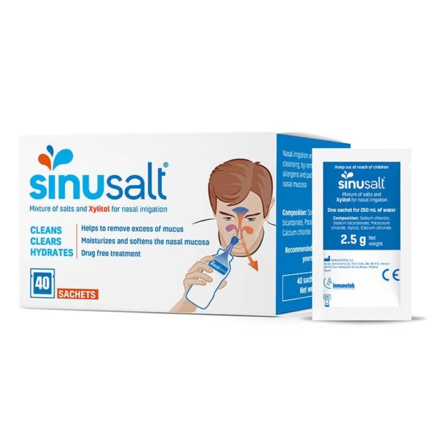 SinuSalt® - сашета за почистване на носа /Допълнителни за базов комплект SinuSalt®/