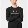 Вталена памучна блуза ARMANI EXCHANGE