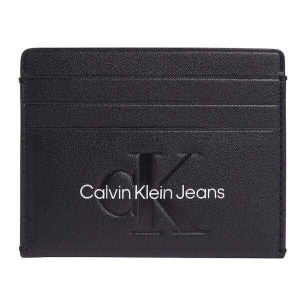 Калъф за карти от еко кожа с лого CALVIN KLEIN JEANS