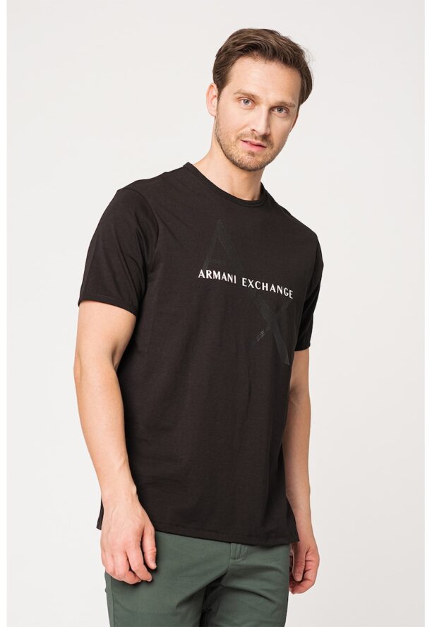 Памучна тениска с лого ARMANI EXCHANGE