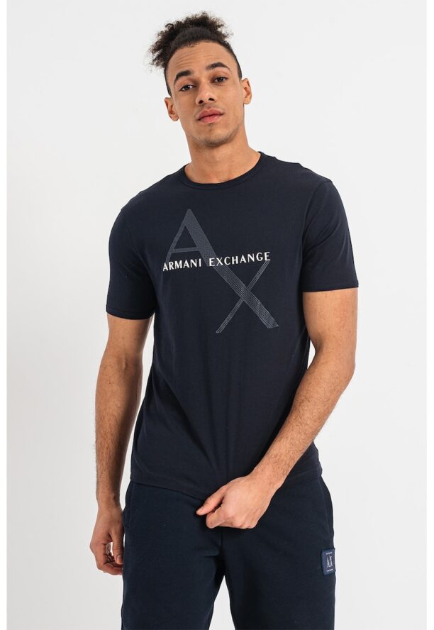 Памучна тениска с лого ARMANI EXCHANGE