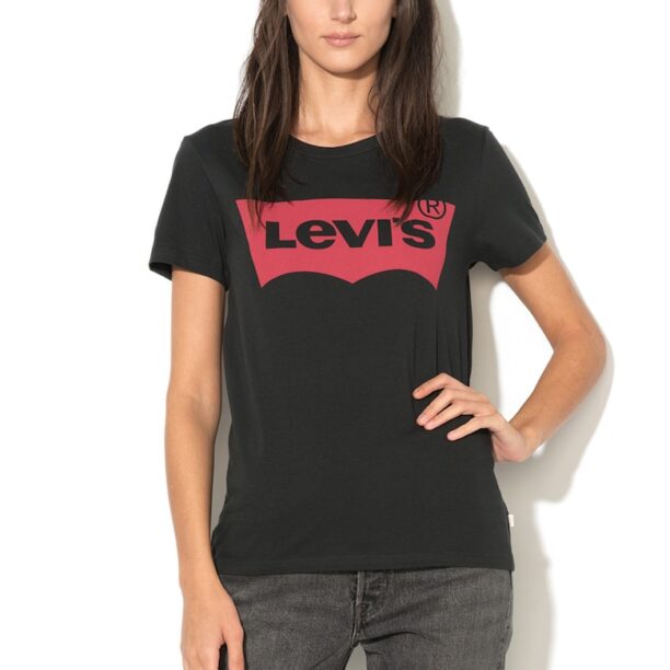 Памучна тениска с лого Levis