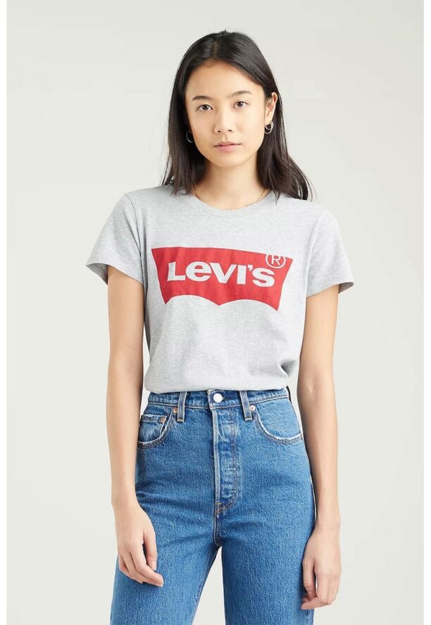 Памучна тениска с овално деколте Levis