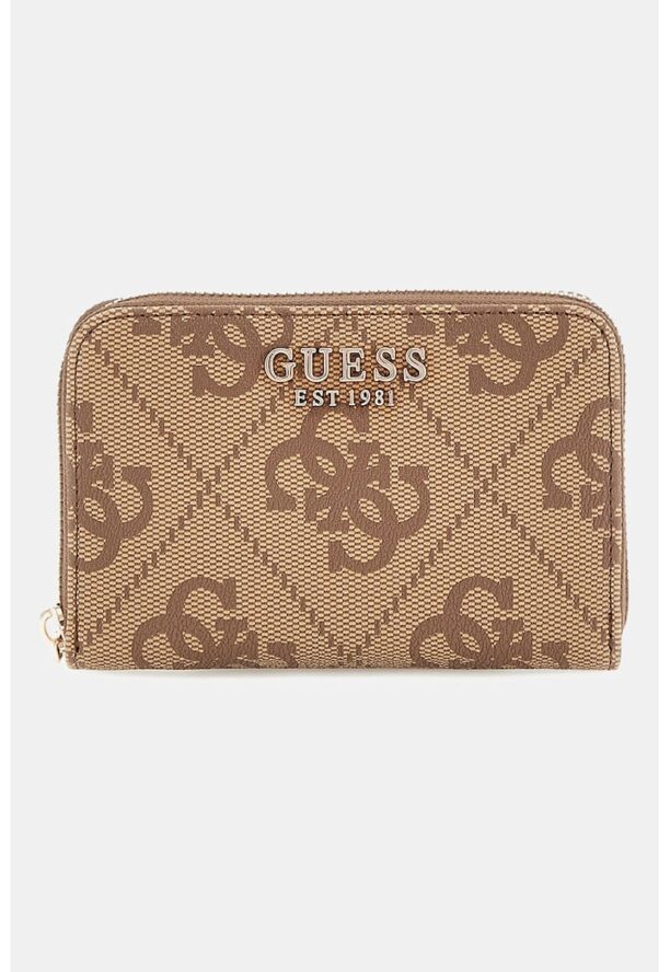 Портфейл Eliette на лога с цип GUESS