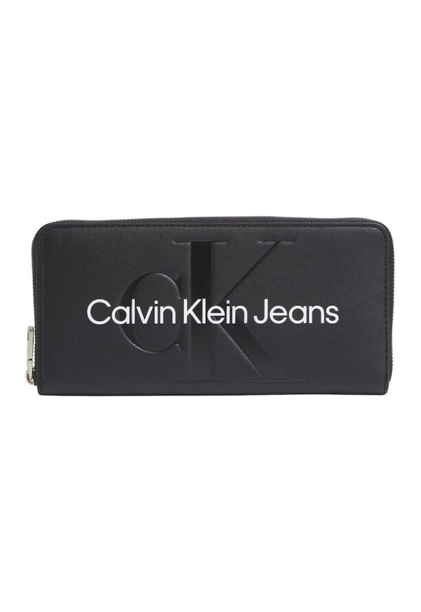 Портфейл от еко кожа с цип и защита RFID CALVIN KLEIN JEANS