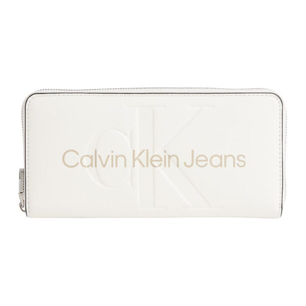 Портфейл от еко кожа с цип и защита RFID CALVIN KLEIN JEANS