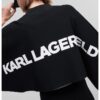 Пуловер-кимоно с лого на гърба Karl Lagerfeld