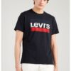 Тениска с лого и овално деколте Levis