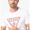 Тениска с овално деколте и лого GUESS