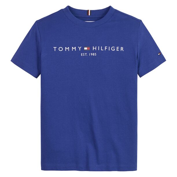 Тениска с овално деколте и лого Tommy Hilfiger