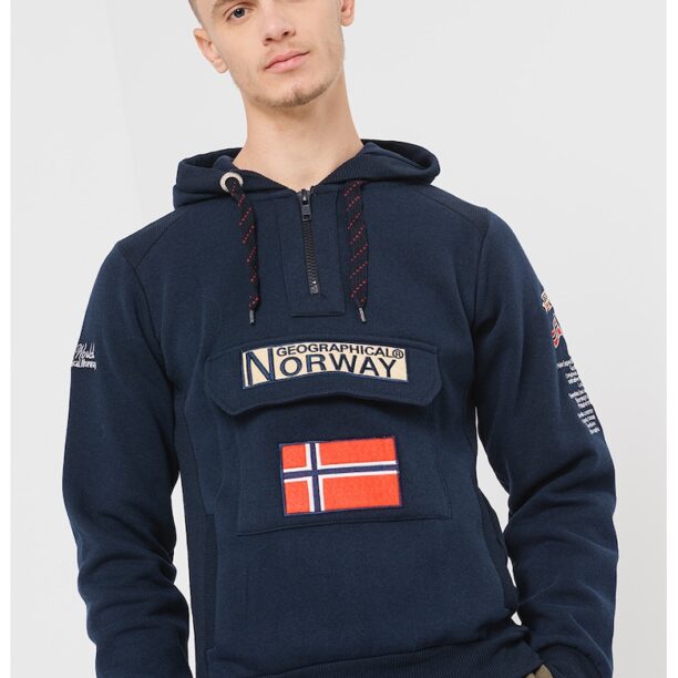 Худи Gym Class с къс цип Geographical Norway