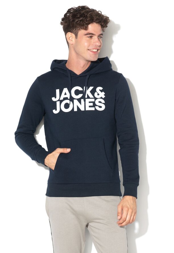 Худи с джоб кенгуру и лого Jack  Jones