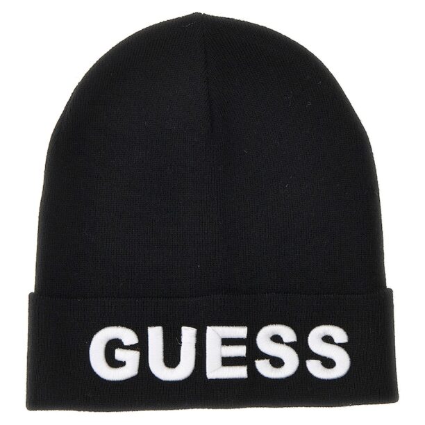 Шапка с вълна и бродирано лого GUESS