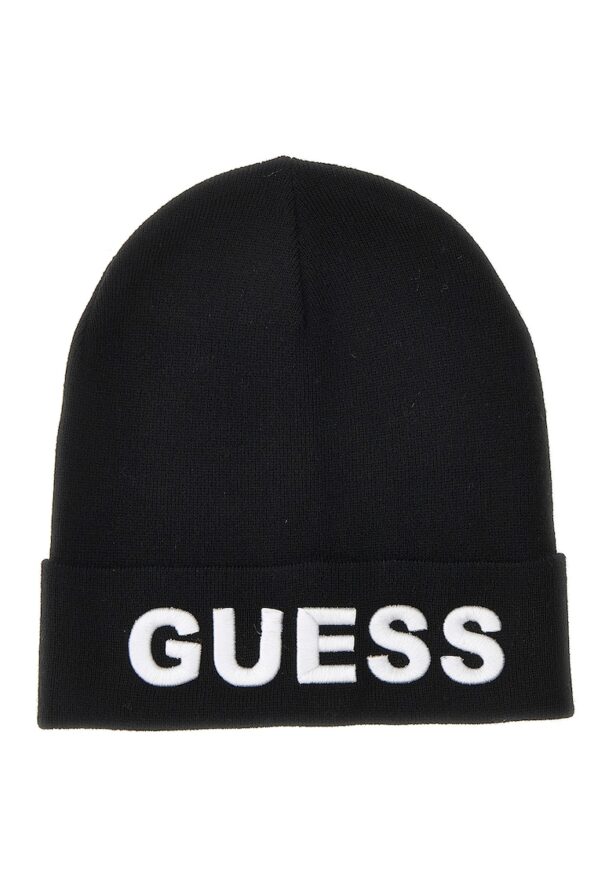 Шапка с вълна и бродирано лого GUESS