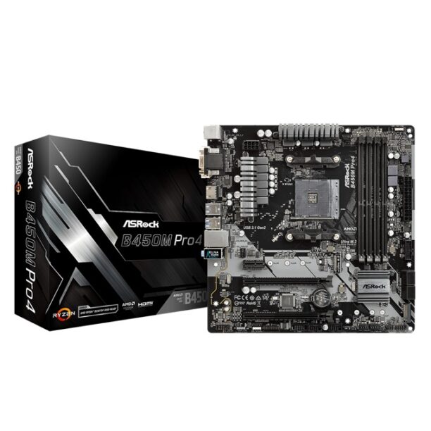 Дънна платка AsRock B450M Pro4