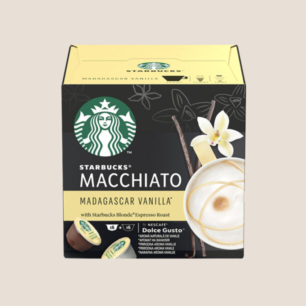 Кафе капсули STARBUCKS Madagascar Vanilla Macchiato от NESCAFE DOLCE GUSTO