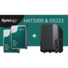 Мрежови диск (NAS) Synology DS223 в комплект с 2 диска 4TB Synology HAT3300-4T