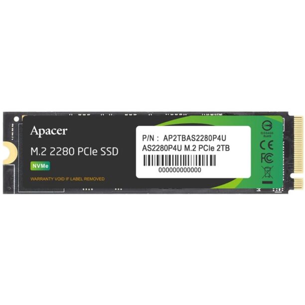 Памет SSD 512GB Apacer AS2280P4U (AP512GAS2280P4U-1)