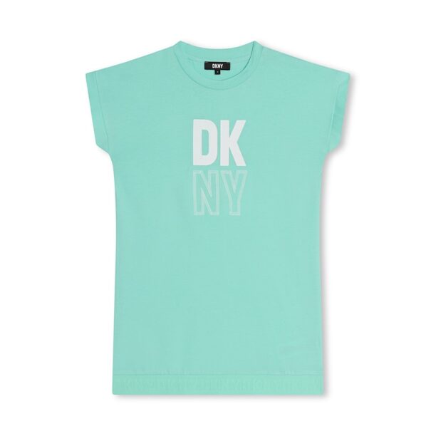 Рокля тип тениска с лого DKNY