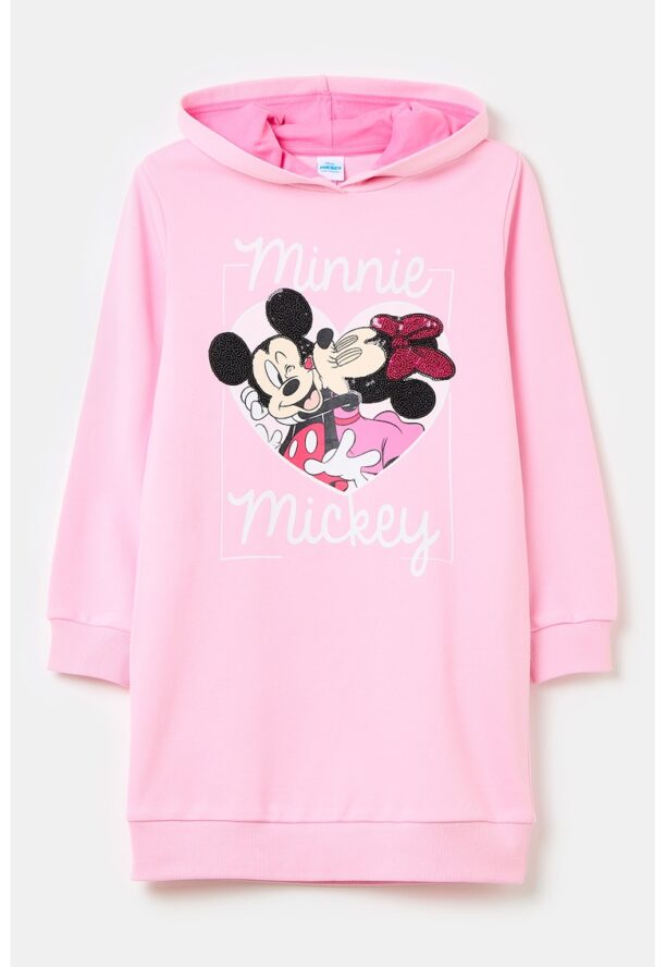 Рокля тип худи с щампа Minnie and Mickey Mouse OVS