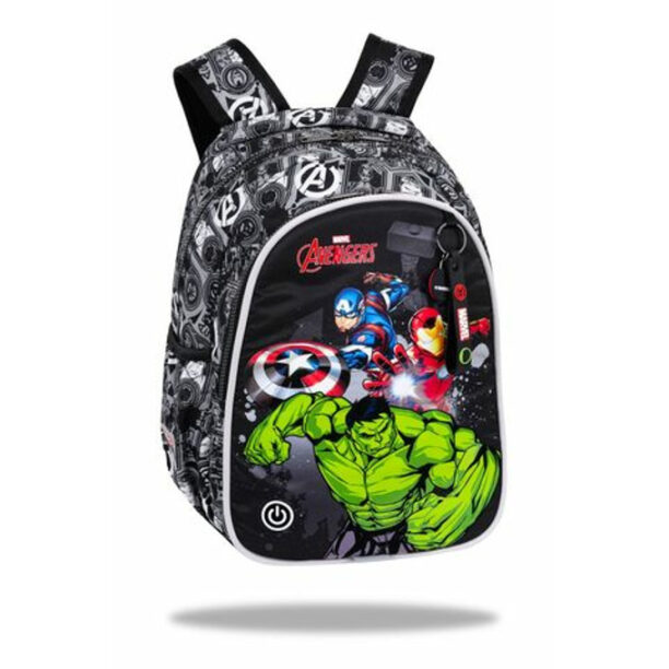 Светеща ученическа раница CoolPack Jimmy Avengers цена