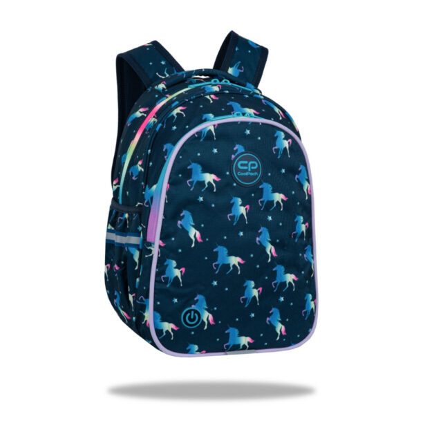 Светеща ученическа раница CoolPack Jimmy Blue unicorn цена