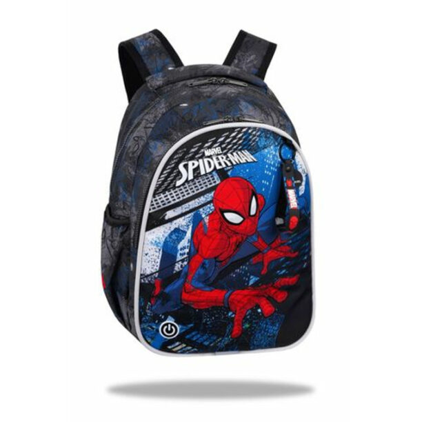 Светеща ученическа раница CoolPack Jimmy Spiderman цена