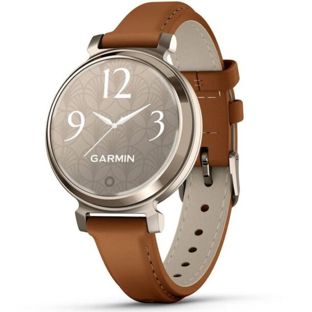 Смарт часовник Garmin Lily 2 Classic (Cream Gold/Tan)