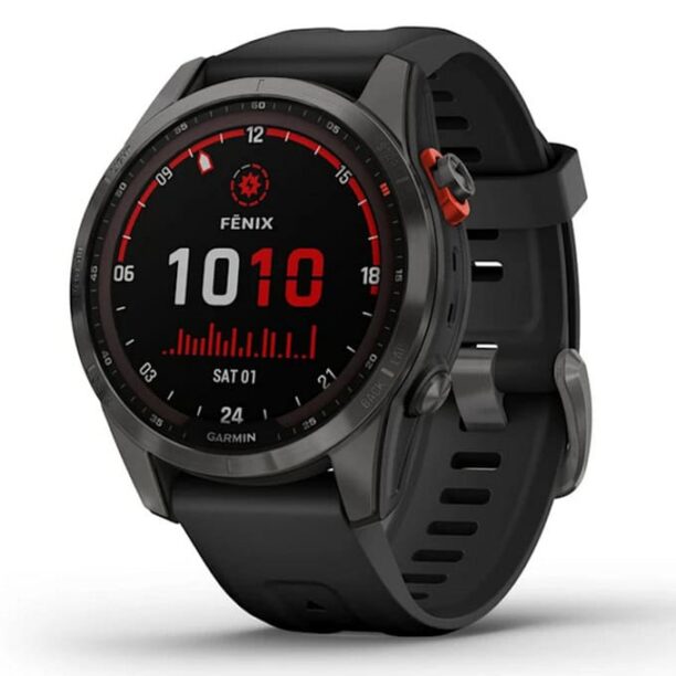 Смарт часовник Garmin fenix 7S Solar 42mm (Solar Slate/Gray)