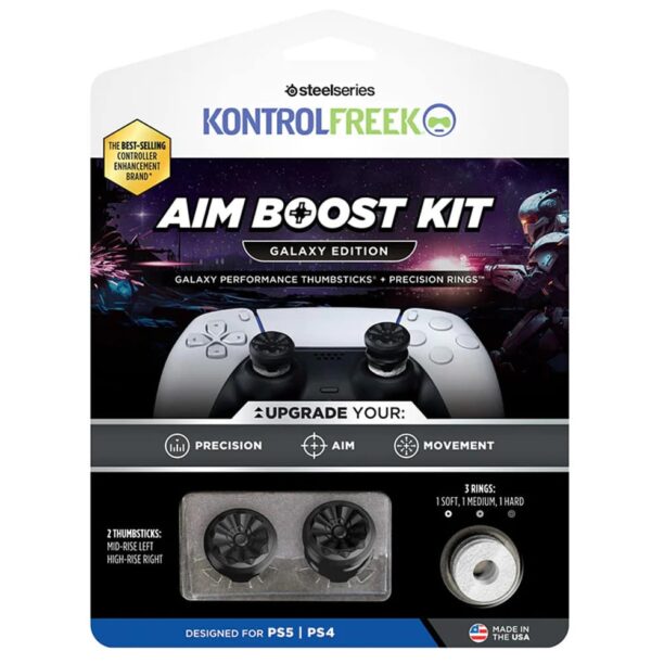 Сменяеми бутончета и пръстени Thumb Grips and rings KontrolFreek Performance Thumbsticks + Precision Rings Galaxy Edition (6204-PS5)