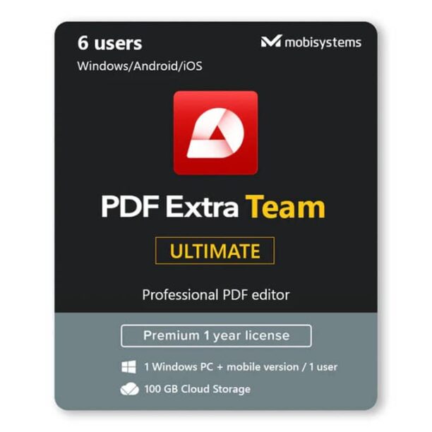 Софтуер MobiSystems PDF Extra Team Ultimate