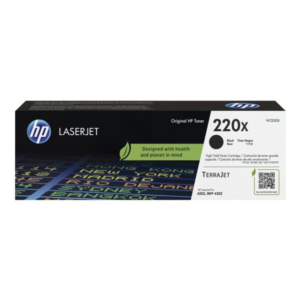 Тонер касета за HP LaserJet Pro 4202/4302 - Black - W2200X - HP 220X - Оригинална